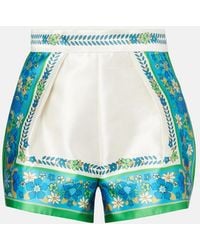 ALÉMAIS - Vivianna Printed High-Rise Shorts - Lyst