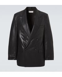 Maison Margiela - Double-Breasted Virgin Wool Blazer - Lyst