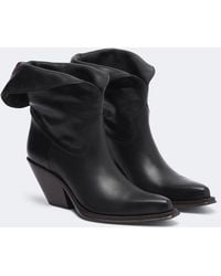 Chloé - Azelan Leather Cowboy Boots - Lyst