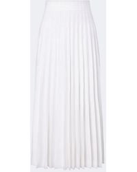 Balmain - Sequined Knitted Pleated Maxi Skirt - Lyst