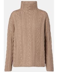 Max Mara - Cable-Knit Wool And Cashmere Sweater - Lyst