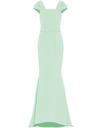 Safiyaa Robe aus Crêpe - Grün