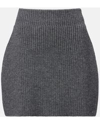Givenchy - Ribbed-Knit Wool And Alpaca-Blend Miniskirt - Lyst