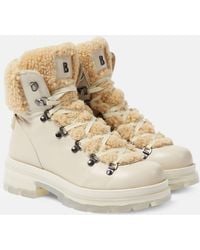 Bogner - Swansea Shearling-trimmed Leather Boots - Lyst