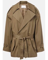 Frankie Shop - Zurich Oversized Cotton Cropped Trench Coat - Lyst