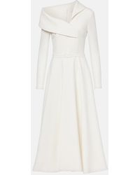 Safiyaa - Odelle Asymmetric Midi Dress - Lyst