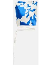 SIR. - Top Esme De Seda Estampado - Lyst