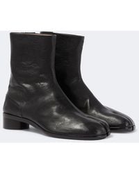 Maison Margiela - Tabi Leather Ankle Boots - Lyst