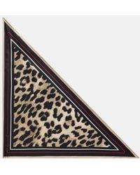 Givenchy - Leopard-Print Silk Scarf - Lyst