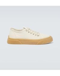 Ami Paris - Zapatillas Con Cordones De Lona - Lyst