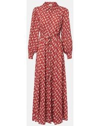 RIXO London - Maddison Printed Shirt Dress - Lyst