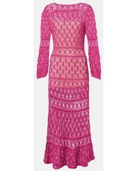 Anna Kosturova - Jennifer Cotton Crochet Maxi Dress - Lyst