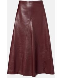 FFORME - Falda Midi De Piel - Lyst