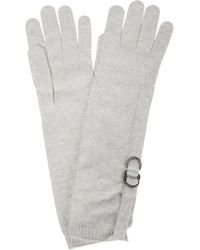 Brunello Cucinelli Verzierte Handschuhe aus Kaschmir - Weiß