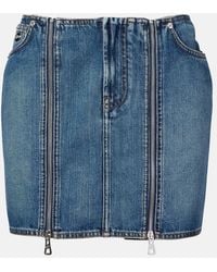 Jean Paul Gaultier - Denim Miniskirt - Lyst