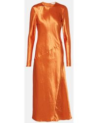 Max Mara - Maxikleid Elogio Aus Satin - Lyst