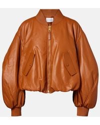 Givenchy - Cocoon Cropped Leather Bomber Jacket - Lyst