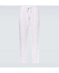 Fedeli - Bonifacio Linen Tapered Pants - Lyst
