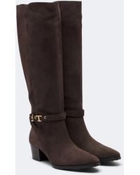Tod's - T Timeless Suede Knee-High Boots - Lyst