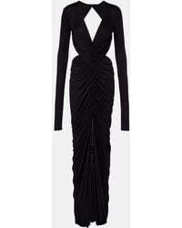 Rick Owens - Poppy Ruched Open-Back Jersey Gown - Lyst