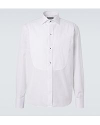 Canali - Camisa De Esmoquin De Algodon - Lyst