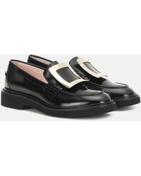 Roger Vivier - Viv' Rangers Patent Leather Loafers - Lyst