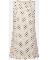 Faithfull the Brand - Iria Polka-Dot Linen Minidress - Lyst