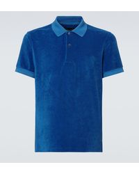 Tom Ford - Cotton-Blend Terry Polo Shirt - Lyst