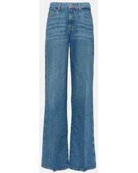 7 For All Mankind - Jeans flared a vita alta - Lyst