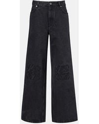 Loewe - Wide-Leg Jeans Anagram - Lyst