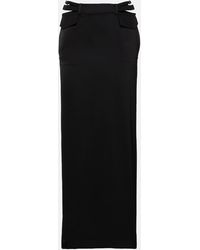 Dion Lee - Pocket Column Mid-Rise Satin Maxi Skirt - Lyst
