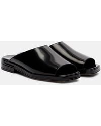 The Row - Emi Patent Leather Mules - Lyst