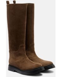 Proenza Schouler - Bank Suede Knee-High Boots - Lyst