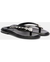 Simone Rocha - Verzierte Sandalen Aus Leder - Lyst