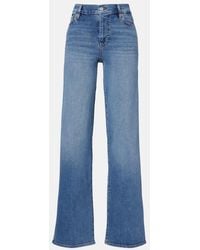 FRAME - Le Slim Palazzo Long Wide-Leg Jeans - Lyst