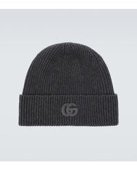 Gucci - Double G Ribbed-Knit Cashmere Beanie - Lyst