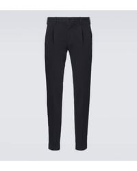 Slowear - Pleated Cotton Tapered Pants - Lyst