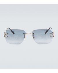 Cartier Sonnenbrille 330s aus Titan - Blau
