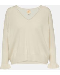 Jardin Des Orangers - Frill-trimmed Wool And Cashmere Sweater - Lyst