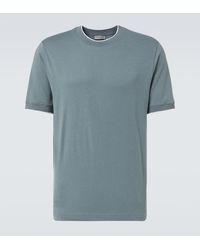 Canali - Cotton-Blend Jersey T-Shirt - Lyst