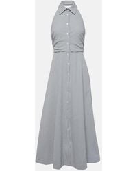 Veronica Beard - Robe Longue Mackey Rayee En Coton - Lyst