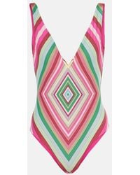 Valentino - Printed Swimsuit - Lyst