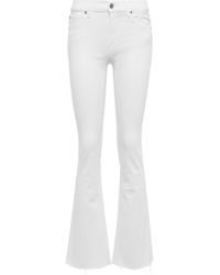 7 For All Mankind Bootcut Mid-rise Jeans - White