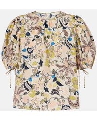 Ulla Johnson - Coralie Floral Cotton Blouse - Lyst