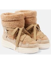 Moncler - Botas De Nieve Insolux De Ante Y Pelo Sintetico - Lyst