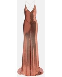 Alex Perry - Open-Back Sequined Gown - Lyst