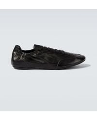 Prada - Leather Collapse Sneakers - Lyst