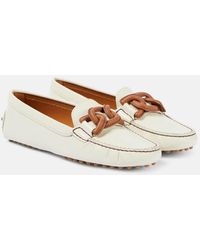 Tod's - Gommino Kate Leather Moccasins - Lyst
