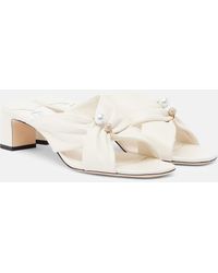 Jimmy Choo - Rafi Embellished Leather Mules - Lyst