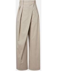 Loewe - Pantaloni Asimmetrici A Gamba Larga - Lyst